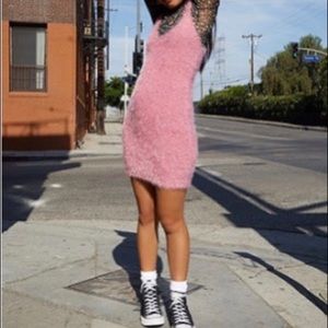 FUZZY MINI DRESS